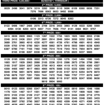 Sthree Sakthi SS493 Kerala Lottery Result 11/11/2025 Sthree Sakthi SS493