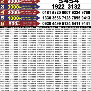 Punjab State Dear 50 6.30pm Saturday Weekly Lottery Result 13/06/2026