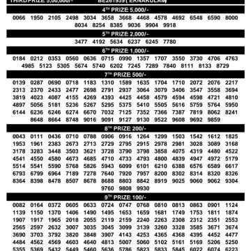 Kerala Lottery Result BT-65 Today 03/08/2026