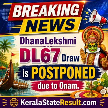 Kerala Lottery Result DL-67 Today 26/08/2026